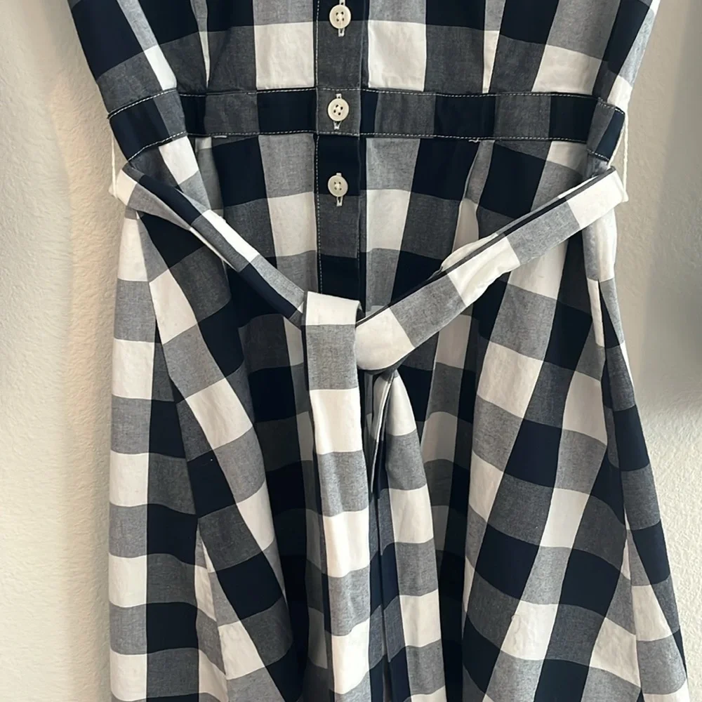 J.Crew Plaid Button-Down Shirt Dress with Belt | Size 2